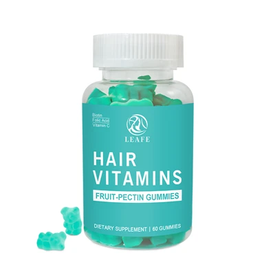 Biotinas Plaukų odai ir nagams Vitaminai Gumijos